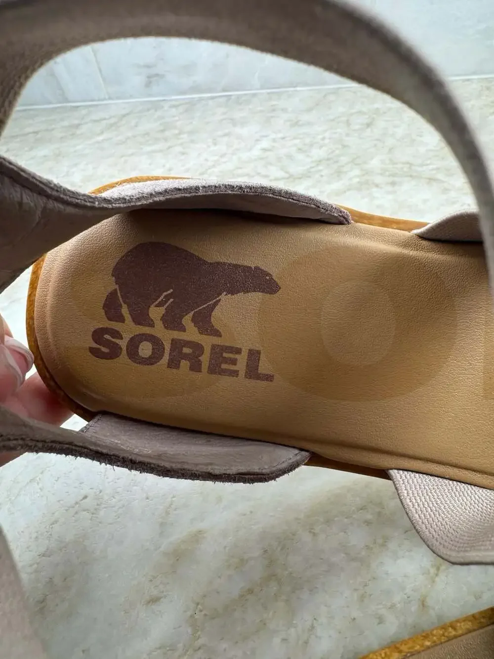 Sorel Ella II Blush Elastic Strap Comfort Sandals Size 10.5